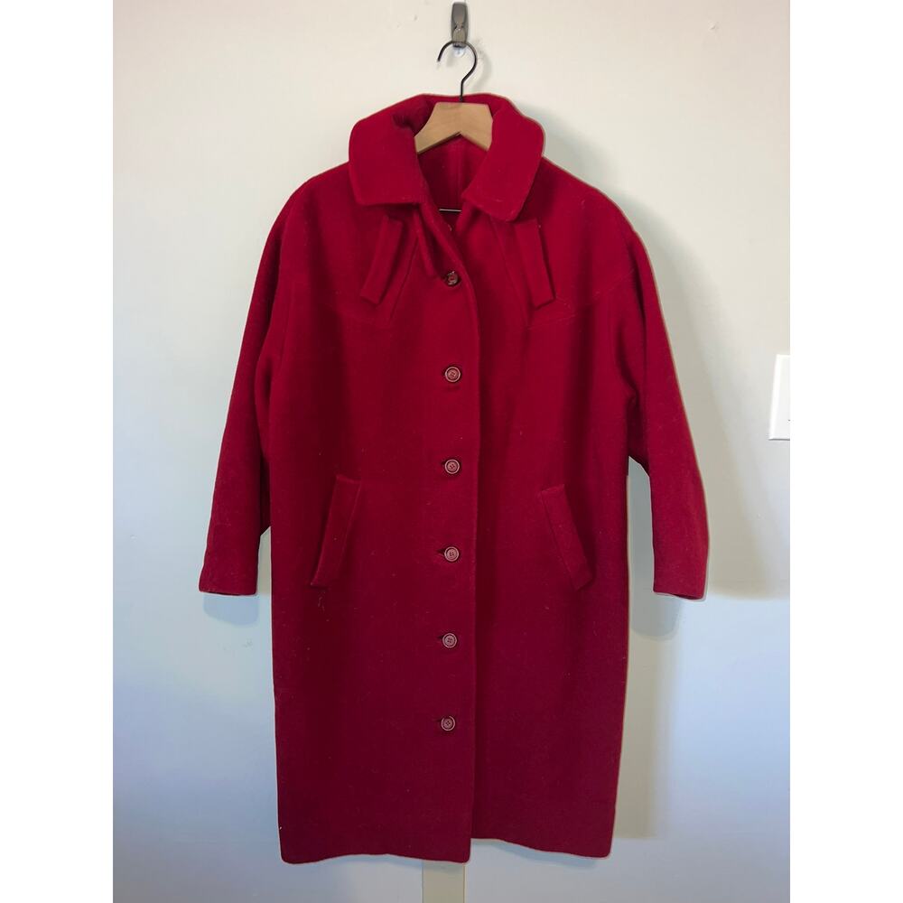 Womens Vintage Shangri-La Coat Joseph Stein Original Trench Jacket 1960s 50s L